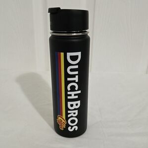 Dutch Bros 20oz Got Drink Tumbler Stainless Steel Black Multi-Color Decal